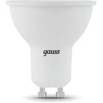 Лампа светодиодная Gauss Black 5Вт цок.:GU10 рефлек. 220B 4100K ...