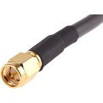 CA39/195-VC, Female SMA to Male SMA Coaxial Cable, 1m, RF195 Coaxial, Terminated