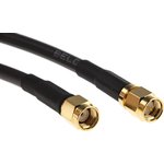 CA39/195-CJ, Male SMA to Male RP-SMA Coaxial Cable, 1m, RF195 Coaxial, Terminated