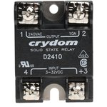 D2410, Solid-State Relay - Control Voltage 3-32 VDC - Max Input Current 12 mA - ...