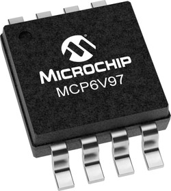 Фото 1/2 MCP6V97-E/MS , Dual Operational, Op Amp, 10MHz 10 MHz, 5.5 V, 8-Pin MSOP