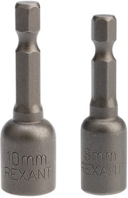 KR-92-0402-2, Ключ-насадка магнитная 1/4" 8х48 мм + 10х48 мм (2 шт./уп.)