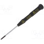 T4838XESD25, Hex Ball End Screwdriver, ESD, 2.5 x 60mm
