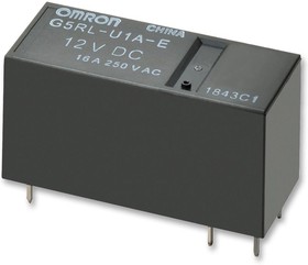 Фото 1/2 G5RLU1AE DC24, G5RLU1AEDC24 -OMRON - Универсальное реле, серия G5RL-U, силовое, одна катушка с защелкой, SPST-NO, 2
