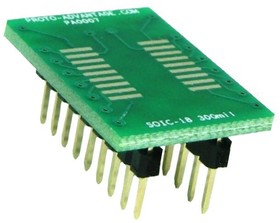 PA0007, Sockets & Adapters SOIC-18 to DIP-18 SMT Adapter