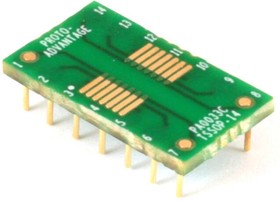 PA0033C, PCBs & Breadboards TSSOP-14 to DIP-14 SMT Adapter (0.65 mm pitch) Compact Series