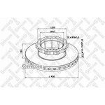 85-00729-SX, 85-00729-SX_диск тормозной !438/195x45/135 10n-235-M14x1.5 \Omn MB ...