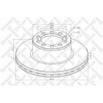 85-00824-SX, 85-00824-SX_диск тормозной !430/131x45/143.5 10n-168-M12x2\ MB ...