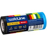 Изолента SafeLine Master 15мм х 5м комплект цветов 7шт/уп. 22899