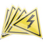 56-0006-5, Наклейка знак электробезопасности «Опасность поражения электротоком» ...
