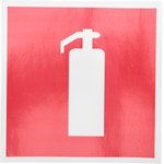 56-0051-1, Наклейка знак пожарной безопасности «Огнетушитель» 150х150 мм