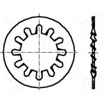 B12.5/BN790, Шайба, зубчатая (внутренние зубцы), M12, D=20,5мм, h=1мм, BN: 790