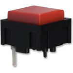320.01E11RED, SWITCH, TACTILE, SPST, 25mA, 50VDC