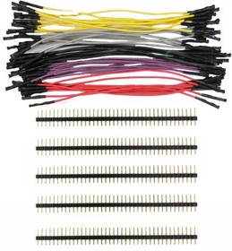 920-0192-50, Jumper Wires Qty. 10 Asst 5" FEM Jumpers/200 Headers