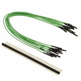 920-0184-01, Jumper Wires Qty. 10 9" GRN FEM Jumpers/40 Headers