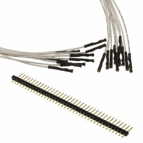 920-0139-01, Jumper Wires 10PK 12" WHT FEM w/40 Headers 3x5x0.2