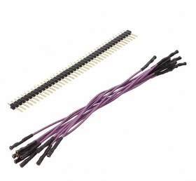 920-0178-01, Jumper Wires Qty. 10 5" Purp FEM Jumpers/40 Headers