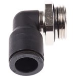 3199 12 21, LF3000 Series Elbow Threaded Adaptor, G 1/2 Male to Push In 12 mm ...