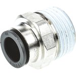 3175 10 21, LF3000 Series Straight Threaded Adaptor, R 1/2 Male to Push In 10 ...