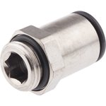 3101 12 17, LF3000 Series Straight Threaded Adaptor, G 3/8 Male to Push In 12 ...