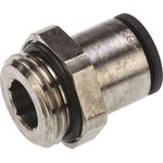 3101 12 21, LF3000 Series Straight Threaded Adaptor, G 1/2 Male to Push In 12 ...