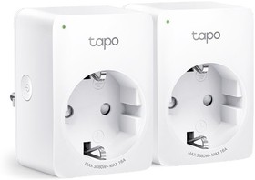 Фото 1/10 TP-Link Tapo P110(2-pack) Умная мини Wi-Fi розетка с мониторингом энергопотребления, 2 шт.