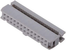 Фото 1/2 AWP 64-7240-T, 64-Way IDC Connector Socket for Cable Mount, 2-Row