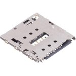 SF58S006VBBR2000, Memory Card Connectors MicroSIM PUSH-EJECT