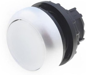 Фото 1/2 M22-DRL-W, Головка кнопки с подсветкой, цвет белый, изменение ф-ии с фиксацией/без фиксации