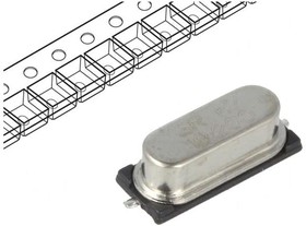 Фото 1/2 19.2M-49SMD-SR, Резонатор кварцевый, 19,2МГц, ±30ppm, 20пФ, SMD, HC49SMD