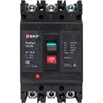 Выключатель автоматический 3п 16А 18кА LS125 ProPact EKF mccb-125-18-3-16-ls
