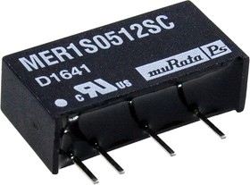 Фото 1/2 MER1S0512SC, DC/DC TH 1Вт 5-12В SIP Single
