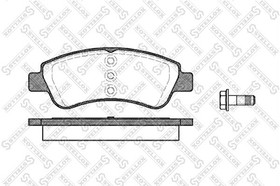 Фото 1/2 852 000B-SX, 852 000B-SX_колодки дисковые п.!\ Fiat Idea/Doblo, Citroen Berlingo/C3/Xsara 1.4i/1.3D-1.9JTD 01