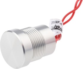 Фото 1/3 CPS16NF-ALNA, Piezo Switch, Momentary, 1-pole on-off switch, IP68, Wire Lead, 200 mA @ 24 V, -40 +125°C Natural