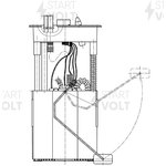 Модуль топл. насоса для а/м VAG Fabia II (07-) 1.2i/1.4i/1.6i STARTVOLT SFM 2005