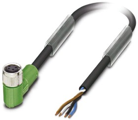 Фото 1/4 1694172, Right Angle Female 4 way M8 to Unterminated Sensor Actuator Cable, 10m