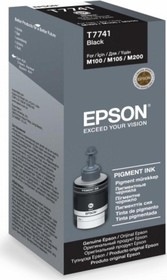 Контейнер EPSON T7741 серии с черными пигментными чернилами M100/M200 (C13T774198)