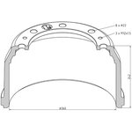 036.418-00A, 036.418-00A_барабан тормозной !360x160/175 H=242 d=230/275 ...