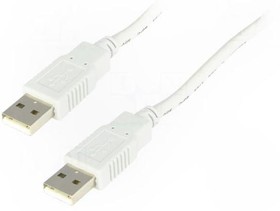 Фото 1/2 BQC-USB2AA/5, Кабель, USB 2.0, вилка USB A,с обеих сторон, 5м, светло-серый