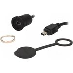 1310-1011-01, Кабель / адаптер; гнездо USB B mini,вилка mini USB B; 1310