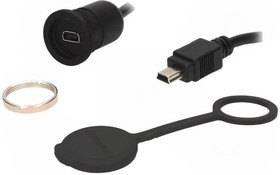 Фото 1/2 1310-1011-01, Кабель / адаптер; гнездо USB B mini,вилка mini USB B; 1310