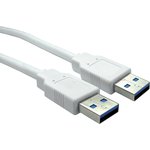 USB 3.0 Cable, Male USB A to Male USB A Cable, 0.8m