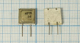 Кварцевый резонатор 10000 кГц, корпус SMD140140C4, S, точность настройки 150 ppm, марка КР10, 1 гармоника
