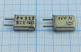 Кварцевый резонатор 100000 кГц, корпус HC25U, марка РК353МА, 5 гармоника, (100М РК353)