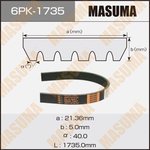 6PK-1735, Ремень поликлиновой 6PK1735 Masuma
