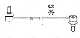 SP 0815, Стойка стабилизатора для а/м Hyundai Santa Fe (06-)/Kia Sorento (09-) (перед.прав.) | перед прав |