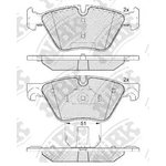 Колодки передние BMW 5:F07/F10/F11 7:F02/F04 NIBK PN0545