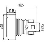 2PF 340 825-001, 2PF 340 825-001_фонарь габаритный! светодиодный белый круглый \ ...