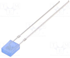 OSB5YU7YA4B, LED; rectangular; 2x4x5mm; blue; 500?750mcd; 100°; Front: flat; 20mA