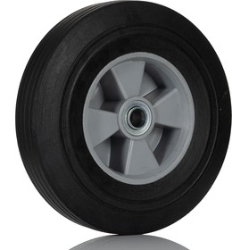 Фото 1/4 Black Rubber Corrosion Resistant Trolley Wheel, 600kg